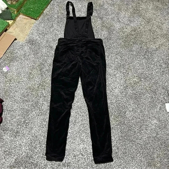 Kendall & Kylie Jumpsuit Women Size 26 Black Velvet Adjustable - Picture 9 of 11